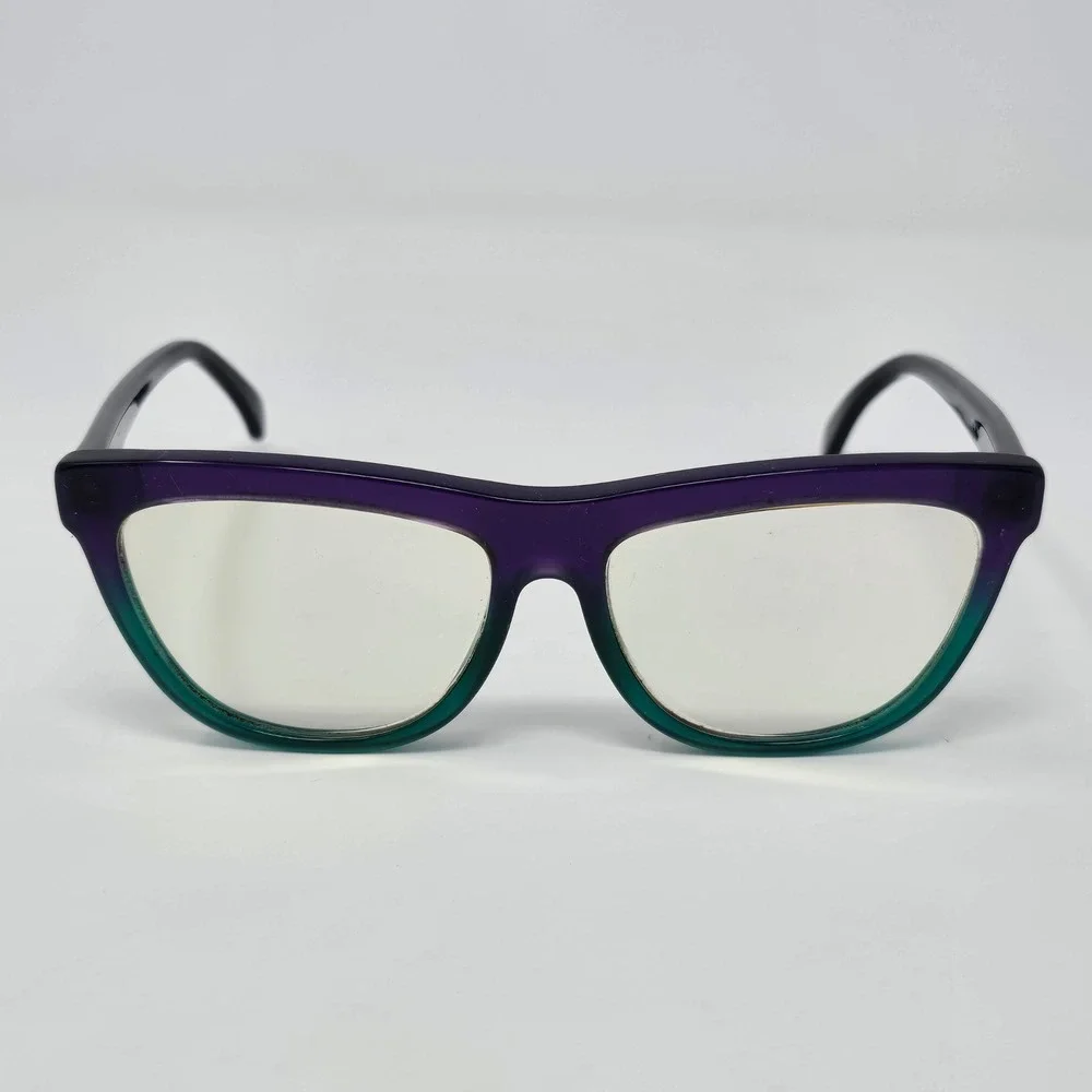 SEE Eyeglasses Frames Purple Green Ombre Italy Designer Glasses FRAMES ONLY‎